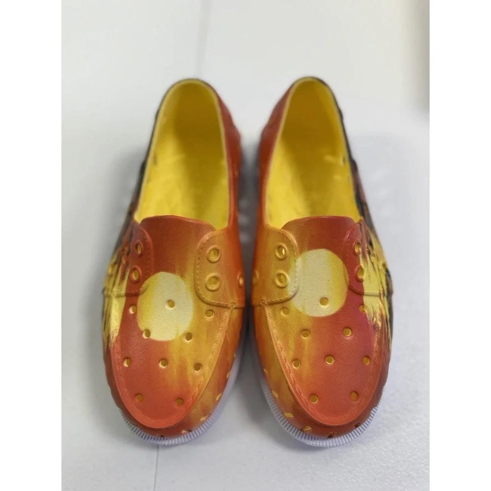 Sperry Jaws Authentic Orange Sunset Ocean Float JAWS Boat Shoes Womens 5 W/ Box